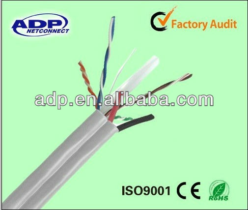 High Quality Outdoor LAN Cable FTP Cat5e/CAT6 +2c Power Cable for CCTV and Other Security Enquipment